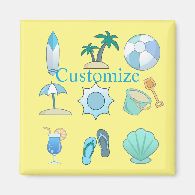 Imán Cosas de vida en la playa Thunder_Cove (Frente)