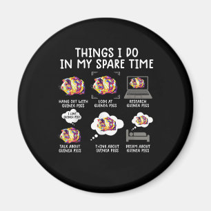 Imán Cosas divertidas del cerdo guineano que hago en mi