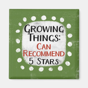 Imán Cosas en crecimiento Gardening Refrigerator Magnet