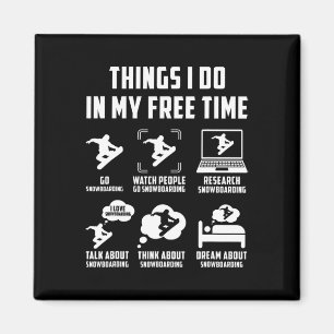 Imán Cosas Que Hago En Mi Charla De Reloj De Tiempo Lib