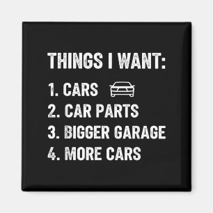 Imán Cosas que quiero, piezas de automóvil, divertido,