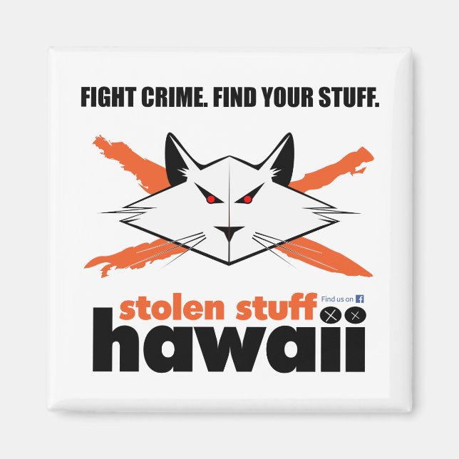 Imán Cosas robadas en Hawaii Magnet (Frente)