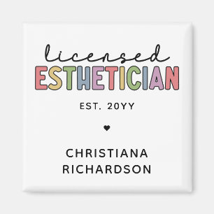 Imán Cosmetólogo estético con licencia de personalizado