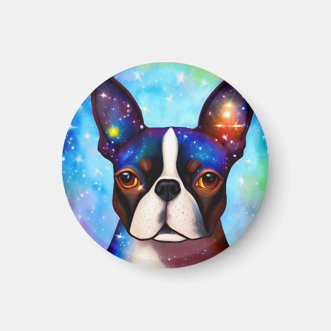 Imán Cosmic Boston Terrier (Frente)