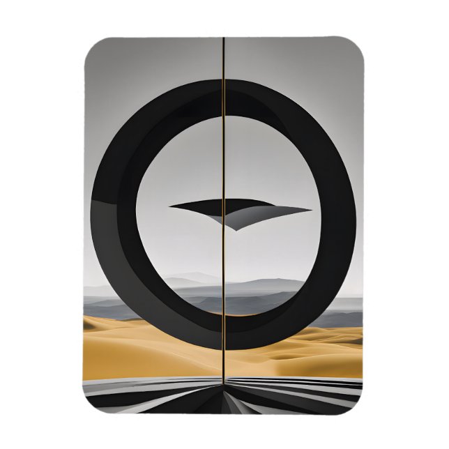 Imán Cosmic Encounter in the Abstract Desert (Vertical)