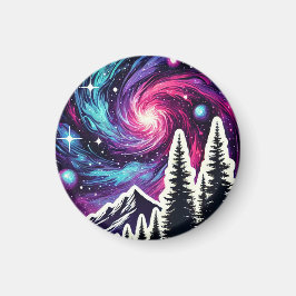 Imán Cosmic Forest: Galaxy Meets Nature
