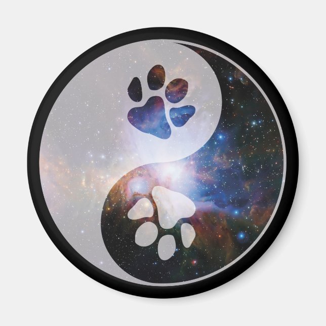 Imán Cosmic Yin Yang Paw (Frente)
