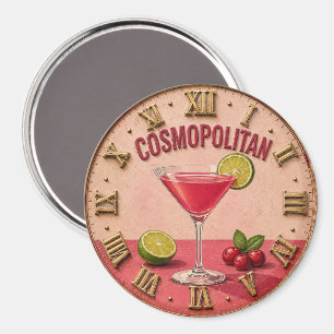 Imán Cosmopolitan Cocktail Pink Martini Bar Decor