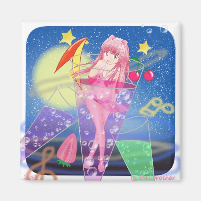 Imán Cosmos Bachelor Party Magnet (Frente)