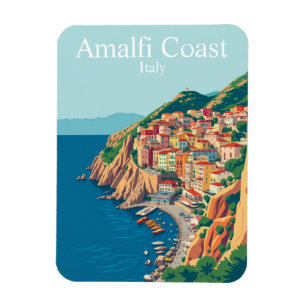 Imán Costa Amalfitana, Italia Viaja Mediterráneo