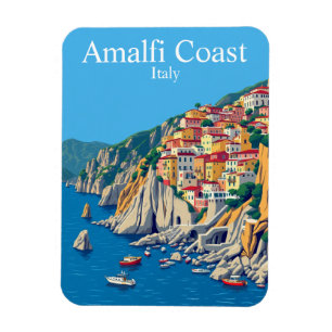 Imán Costa Amalfitana, Italia Viaja Mediterráneo