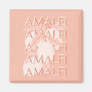 Imán Costa Amalfitana, Italia Viaje Arte, Preppy, Minim