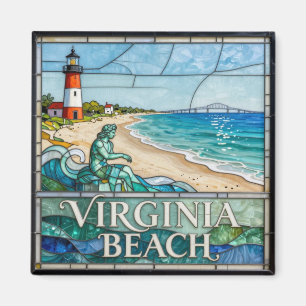 Imán Costa Atlántica de Virginia Beach 🌊