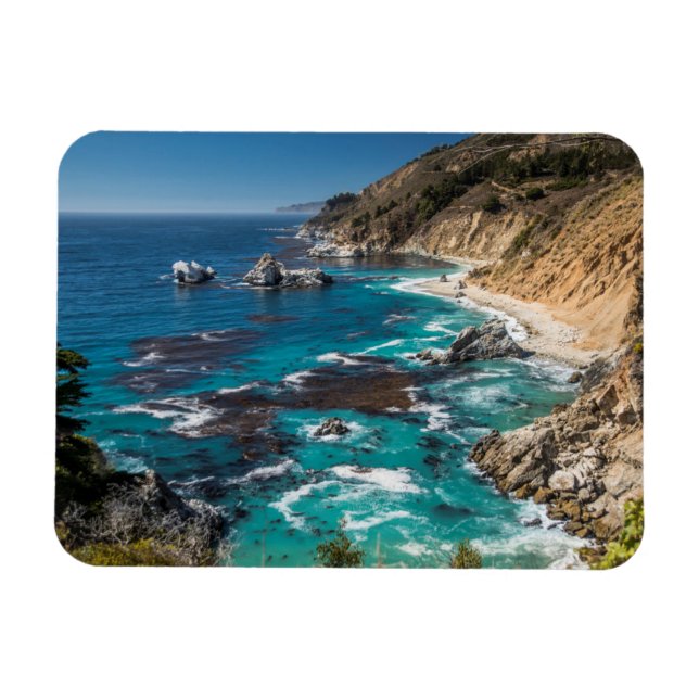 Imán Costa de Big Sur, Costa Oeste, Costa del Pacífico (Horizontal)