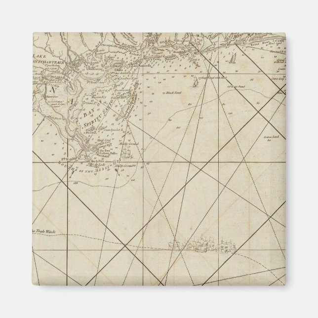 Imán Costa de Florida Occidental y Luisiana (Frente)