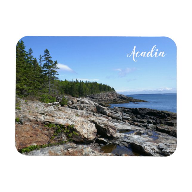 Imán Costa de la isla Bar en el Parque Nacional Acadia (Horizontal)