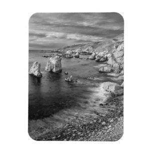 Imán Costa de la playa en B&W, California