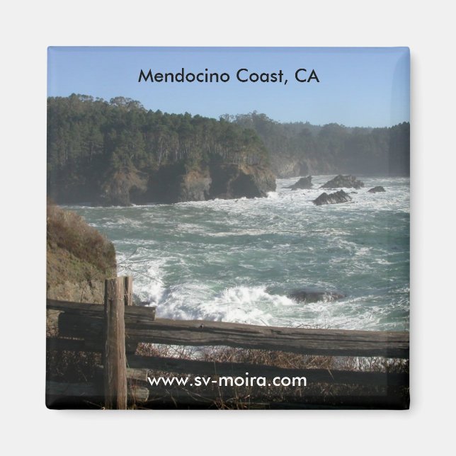 Imán Costa de Mendocino, CA (Frente)
