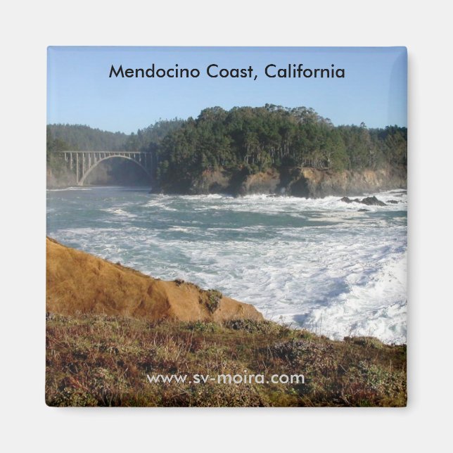 Imán Costa de Mendocino, California (Frente)