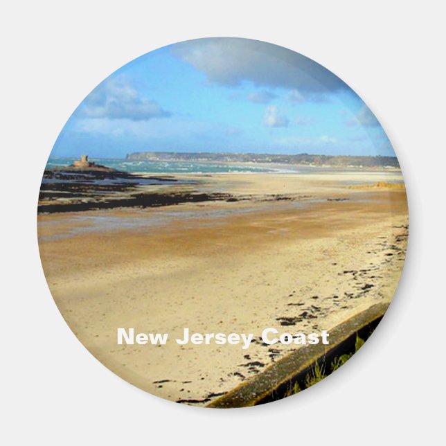 Imán Costa de Nueva Jersey, NJ (Frente)