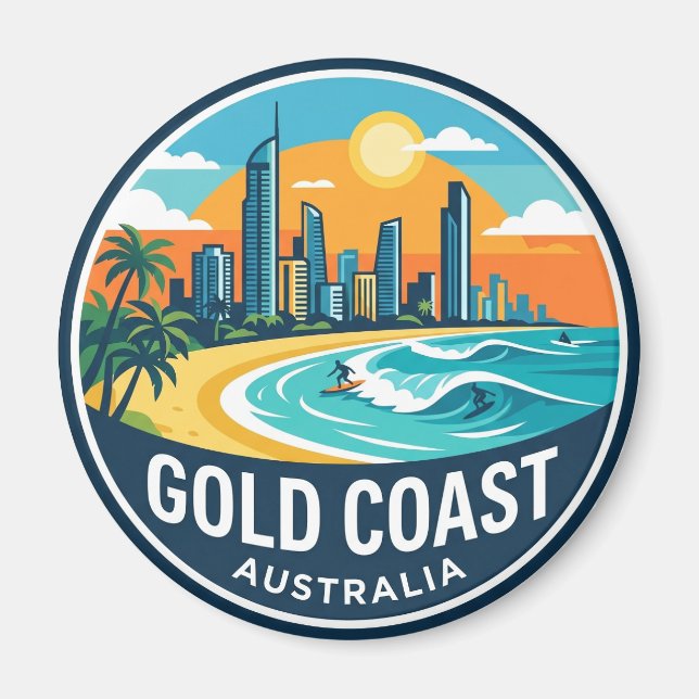Imán Costa de Oro Australia (Frente)