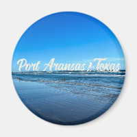 Costa de Port Aransas Texas Fotografía de olas del
