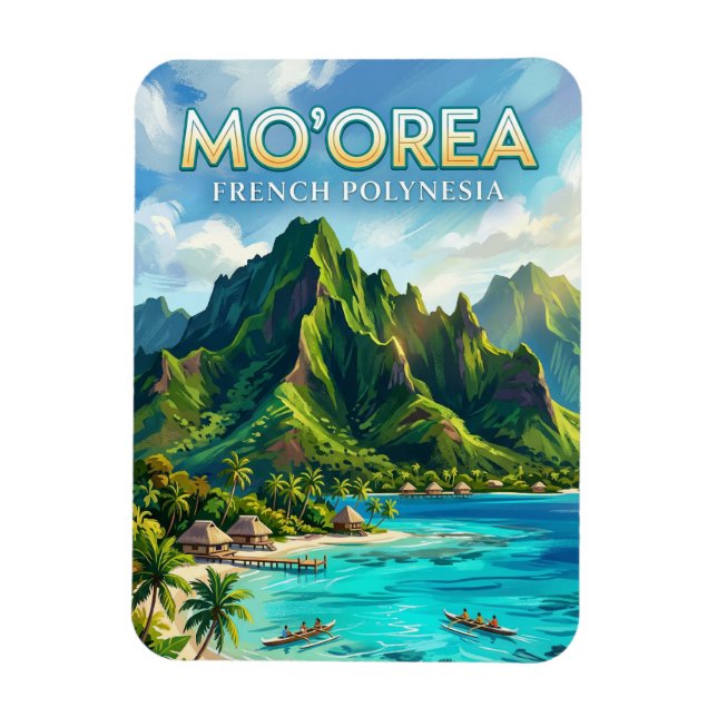 Imán Costa Norte de Mo'orea Polinesia Francesa (Vertical)