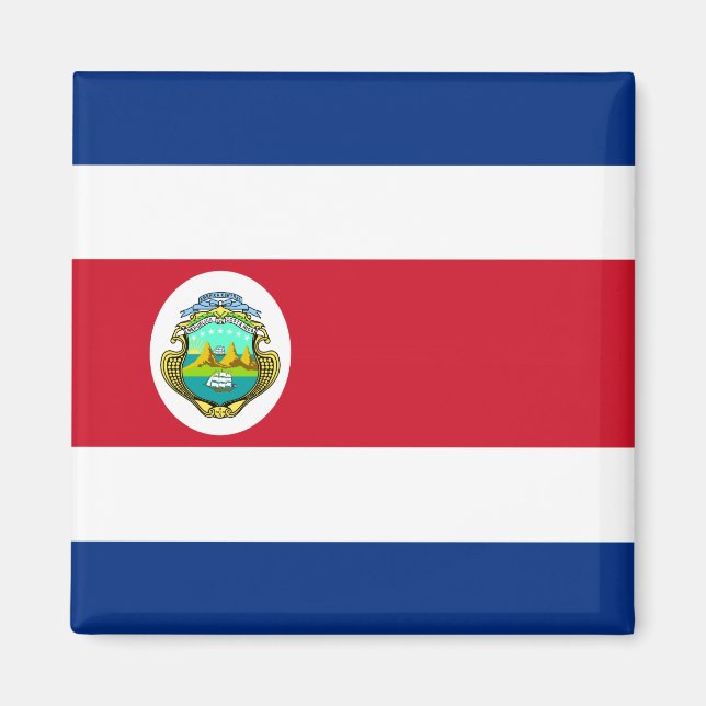 Imán Costa Rica - Bandera Nacional de Costa Rica (Frente)