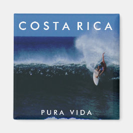 Imán Costa Rica Pura Vida Surf Souvenir Magnet