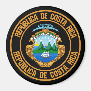 Imán Costa Rica Round Emblem