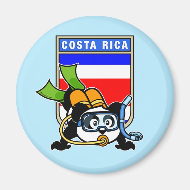 Imán Costa Rica Scuba Diving Panda (Frente)