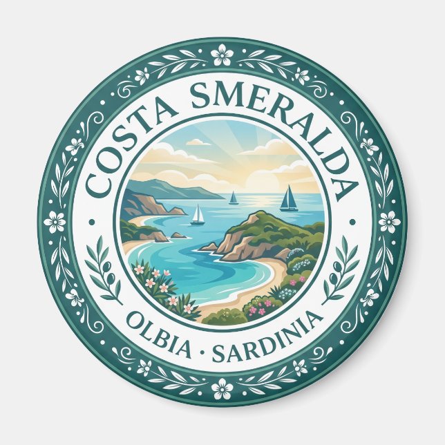 Imán Costa Smeralda Italia (Frente)