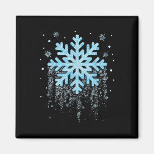 Imán Costume de copo de nieve Navidades de invierno que