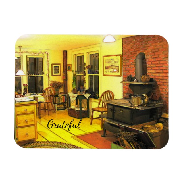 Imán Cosy Farmhouse Gratitude (Horizontal)