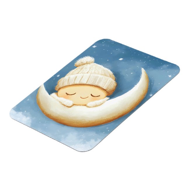 Imán Cosy Knit Nap Cresent Moon (Lado Izquierdo)