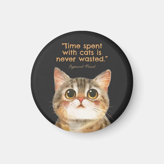 Imán Cota de gato de Sigmund Freud (Frente)