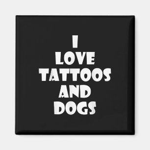 Imán Cota de tatuaje de cachorro divertido regalo de cu