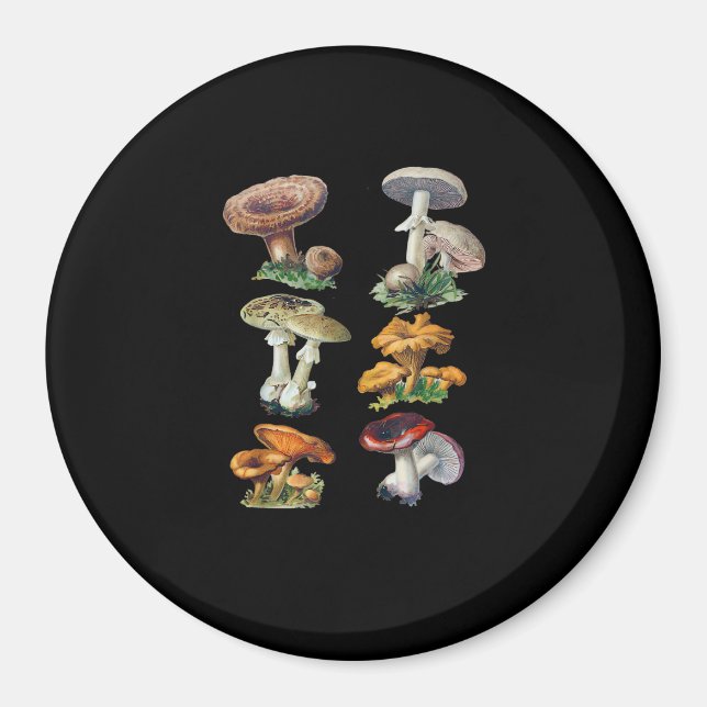Imán Cottagecore Mushrooms Goblincore Aesthetic Mushroo (Frente)