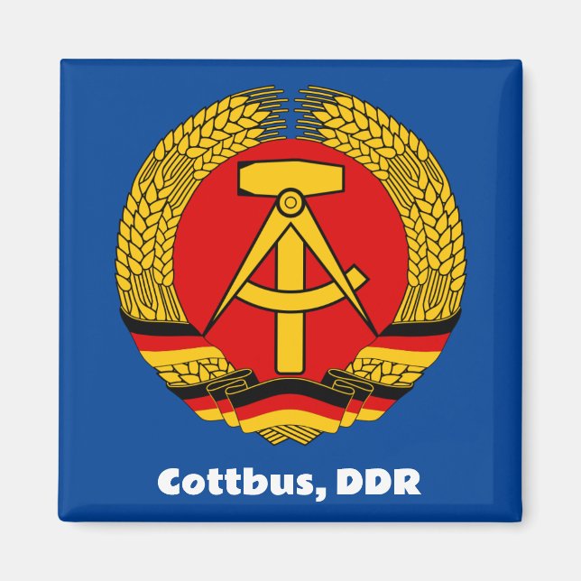 Imán Cottbus, Alemania Oriental (DDR, RDA) Ossi (Frente)
