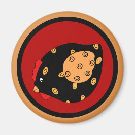 Imán Country Chick Hen Magnet