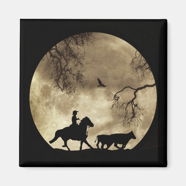 Imán Country Western Cowboy (Frente)