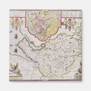 Imán Countye Palatine de Chester, grabado cerca