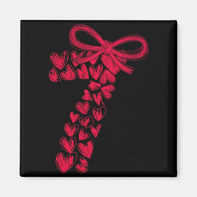 Imán Couple 7 67 - Cute Six Seven Hearts Matching 67 Va (Frente)