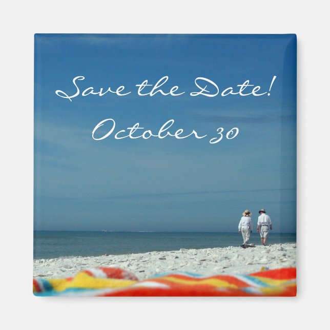Imán Couple on the Sandy Beach (Frente)