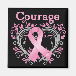 Imán Courage Breast Cancer Awareness Ribbon