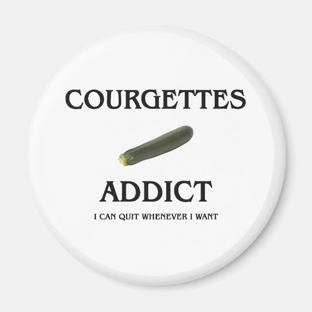 Imán Courgettes Addict (Frente)