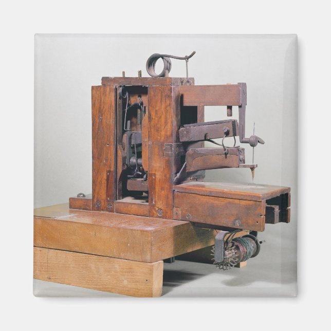Imán Couseuse', la primera máquina de coser, 1830 (Frente)