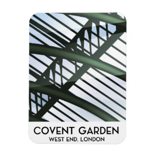 Imán Covent Garden, londres, afiche de viajes de estilo