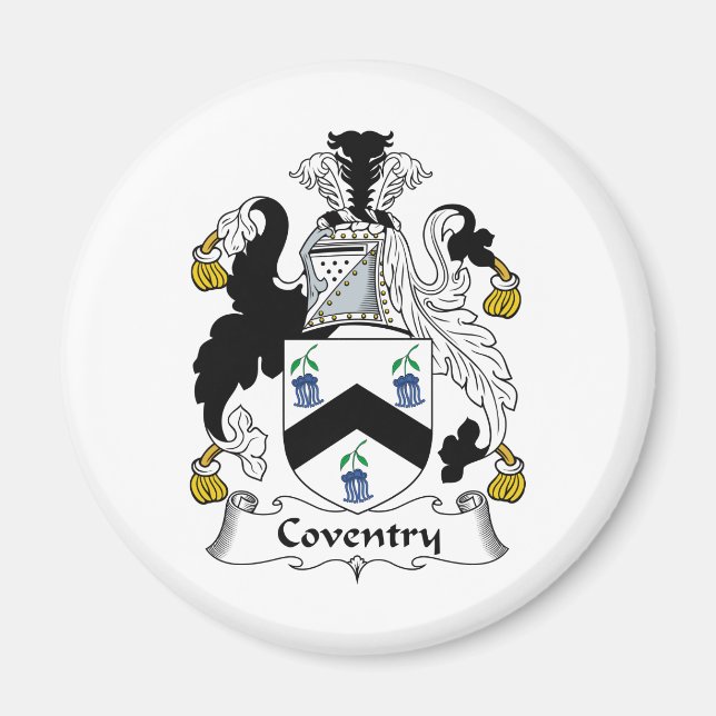 Imán Coventry Family Crest (Frente)