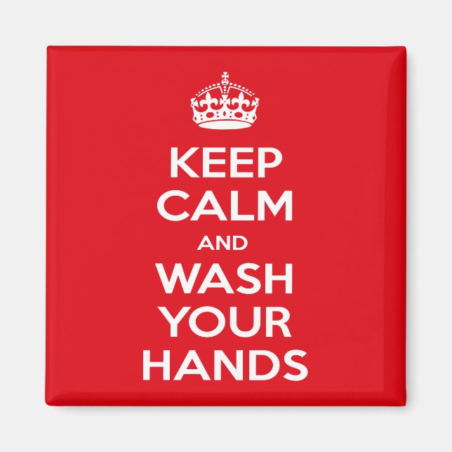 Imán Covid-19, Coronavirus, Mantengan la calma (Frente)